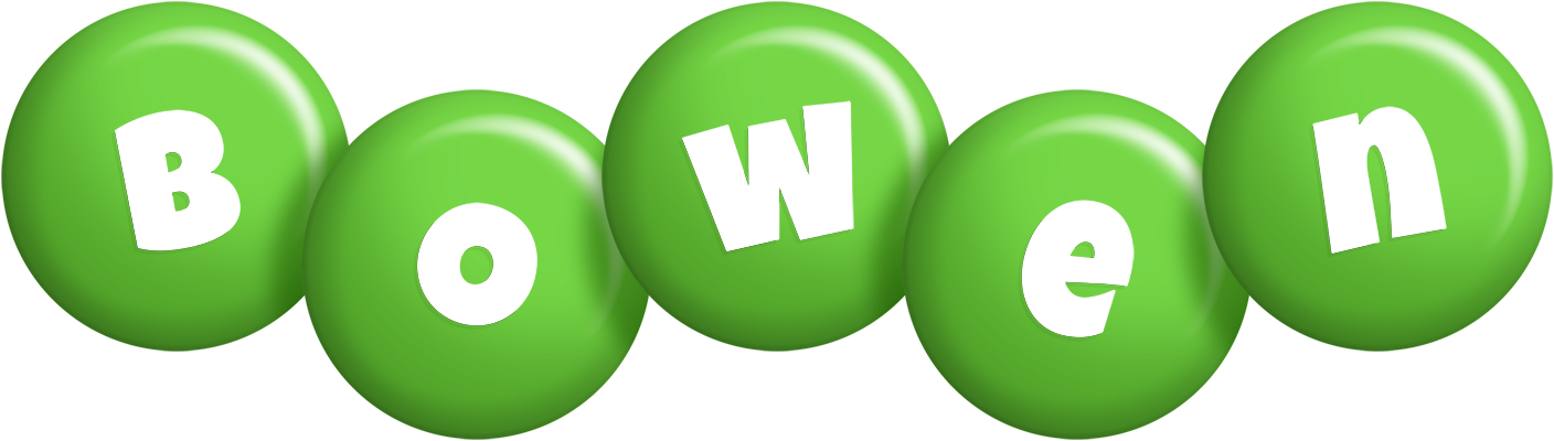 Bowen candy-green logo