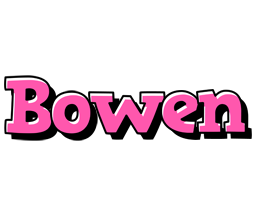 Bowen girlish logo