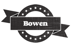 Bowen grunge logo