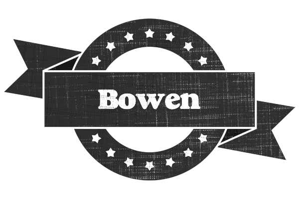 Bowen grunge logo