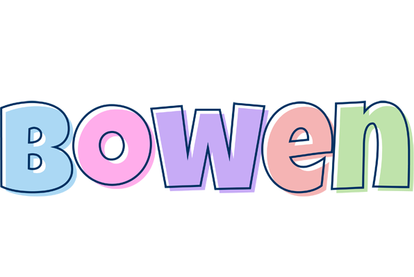 Bowen pastel logo