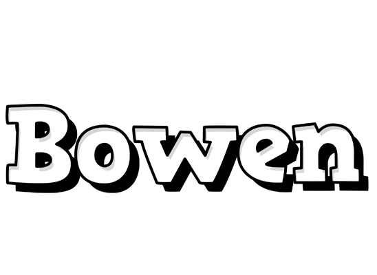 Bowen snowing logo