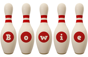 Bowie bowling-pin logo
