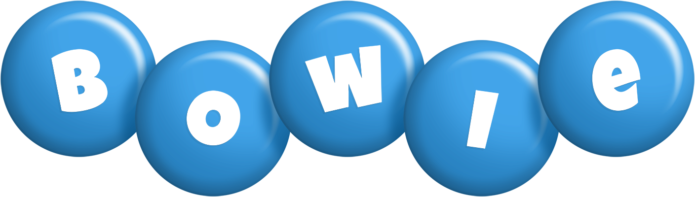 Bowie candy-blue logo