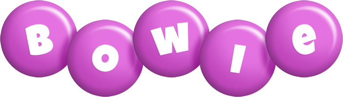 Bowie candy-purple logo