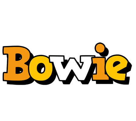 Bowie cartoon logo