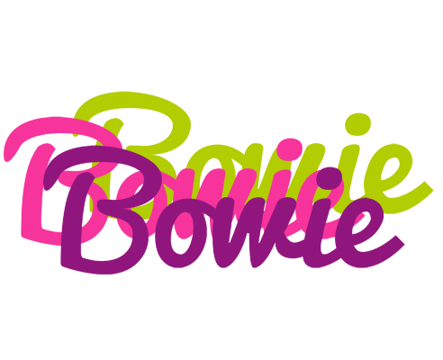 Bowie flowers logo