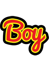 Boy fireman logo