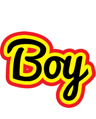 Boy flaming logo