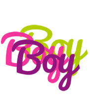 Boy flowers logo