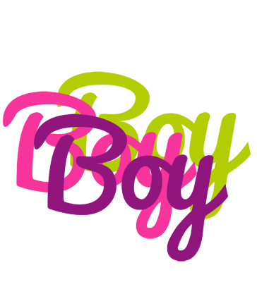 Boy flowers logo