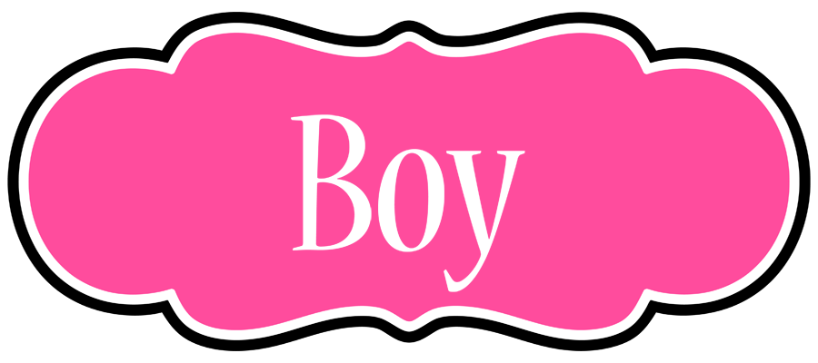 Boy invitation logo