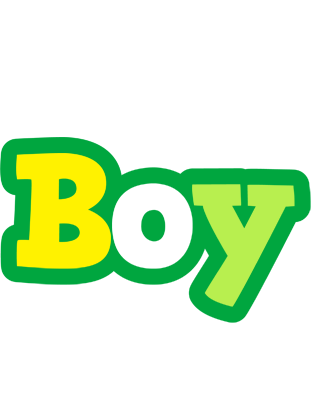 Boy soccer logo
