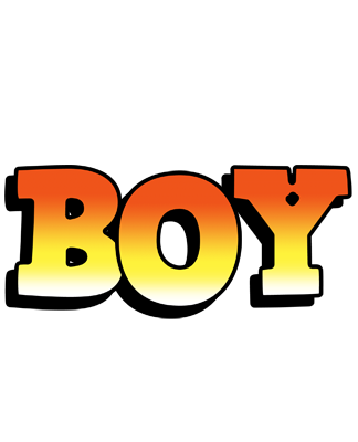 Boy sunset logo