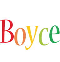 Boyce birthday logo