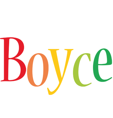 Boyce birthday logo