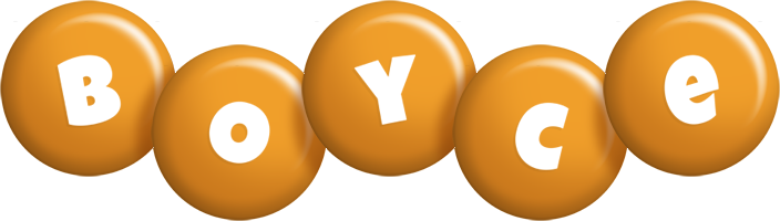 Boyce candy-orange logo