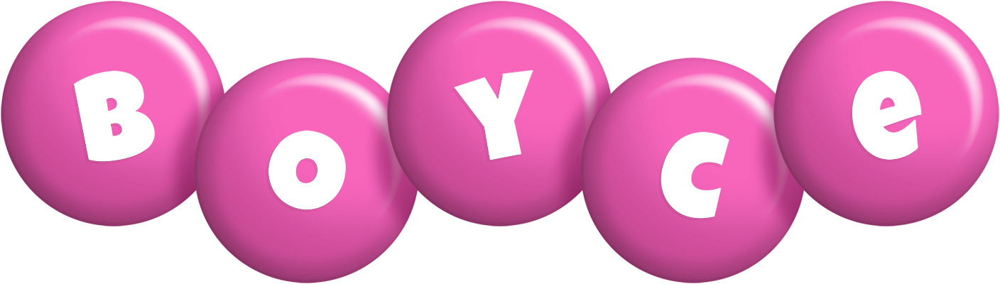 Boyce candy-pink logo