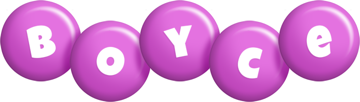 Boyce candy-purple logo