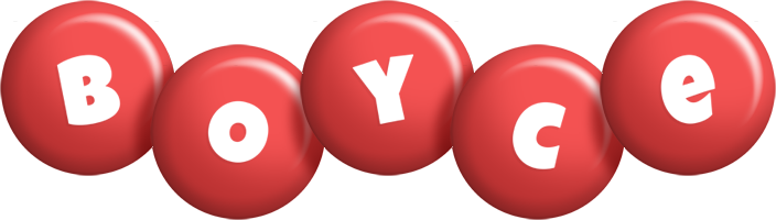 Boyce candy-red logo