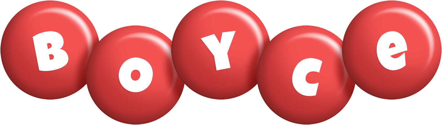 Boyce candy-red logo