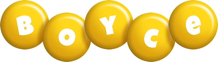 Boyce candy-yellow logo