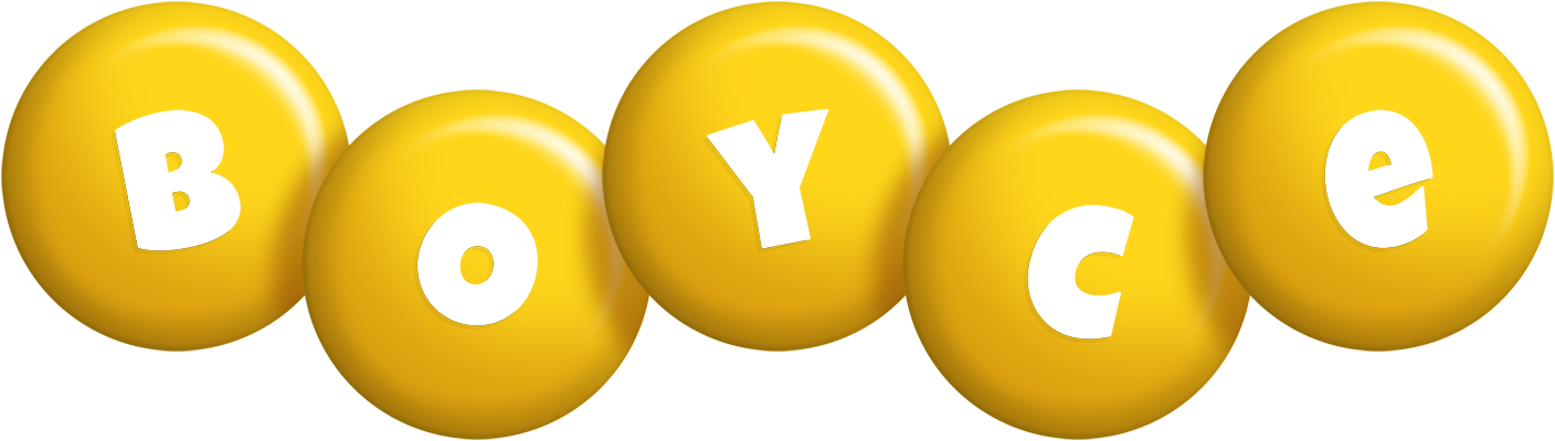 Boyce candy-yellow logo