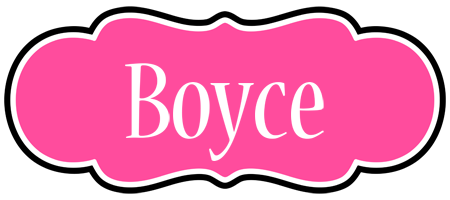 Boyce invitation logo