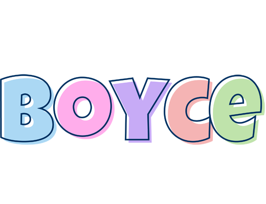 Boyce pastel logo