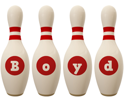 Boyd bowling-pin logo