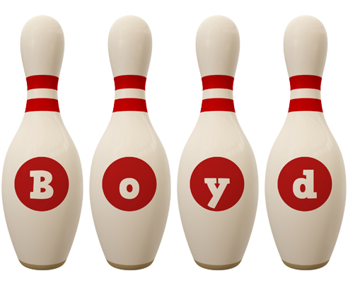 Boyd bowling-pin logo