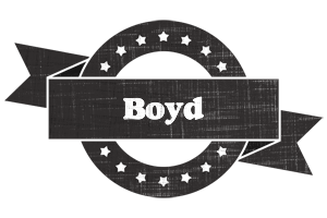 Boyd grunge logo