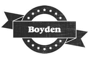 Boyden grunge logo