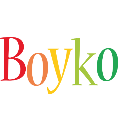 Boyko birthday logo