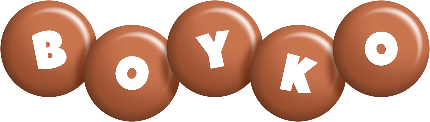 Boyko candy-brown logo