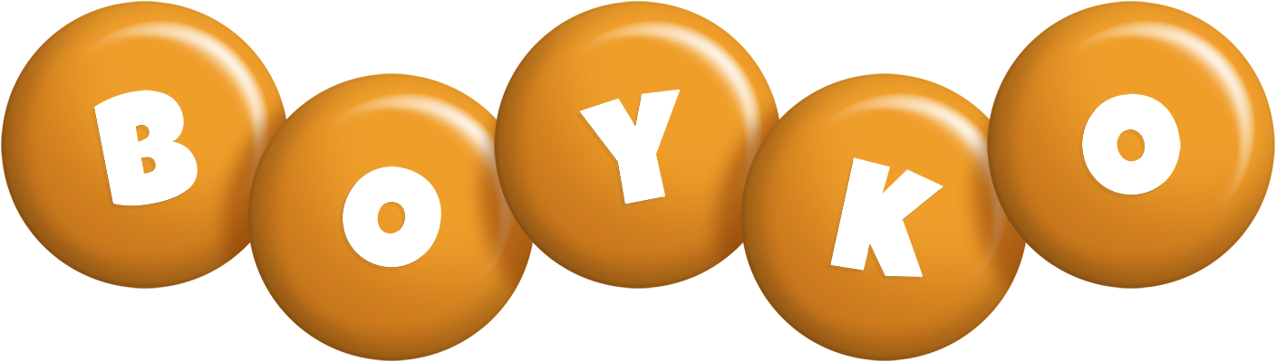 Boyko candy-orange logo