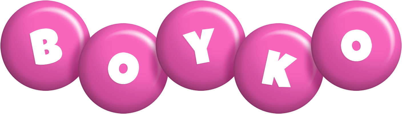 Boyko candy-pink logo