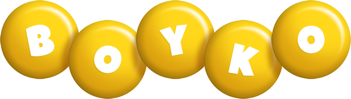 Boyko candy-yellow logo