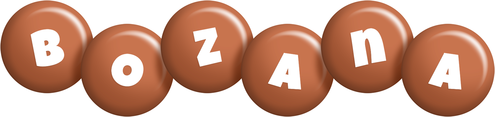 Bozana candy-brown logo