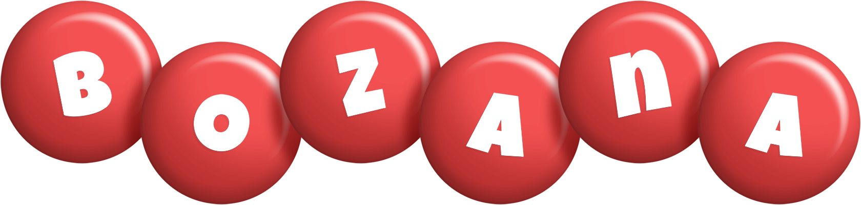 Bozana candy-red logo