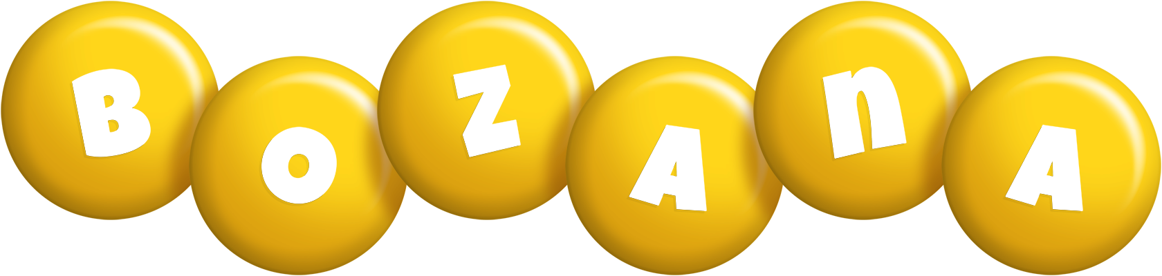 Bozana candy-yellow logo