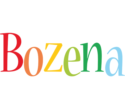 Bozena birthday logo