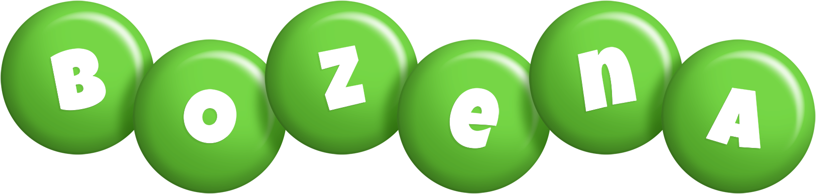 Bozena candy-green logo