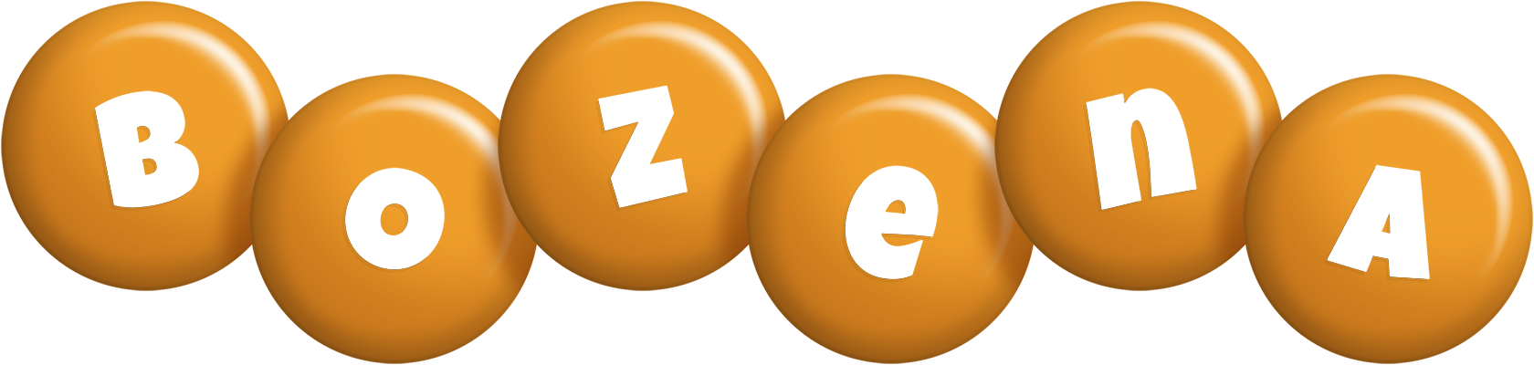 Bozena candy-orange logo