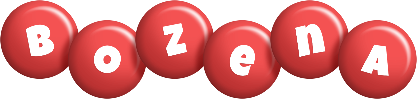 Bozena candy-red logo