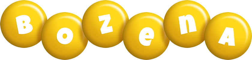 Bozena candy-yellow logo