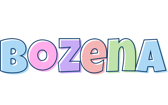 Bozena pastel logo