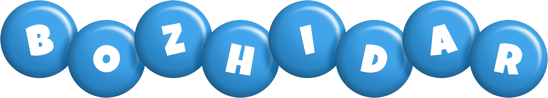 Bozhidar candy-blue logo