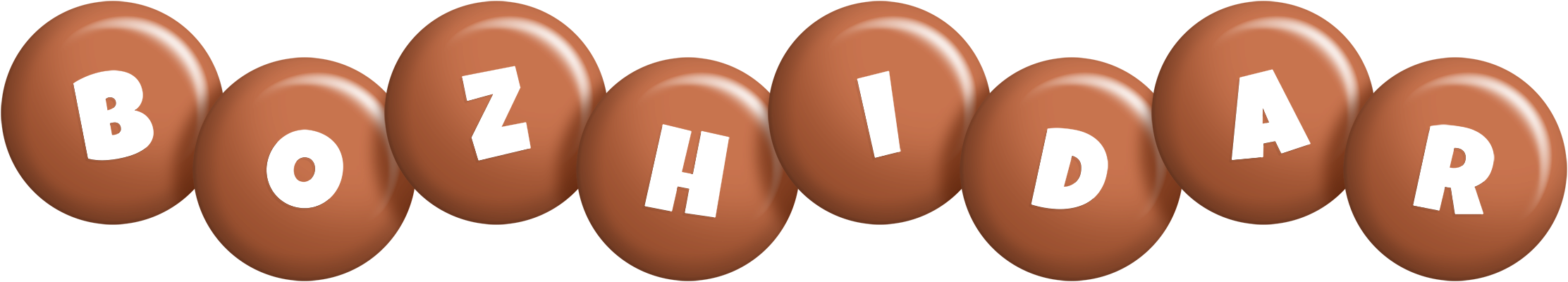 Bozhidar candy-brown logo