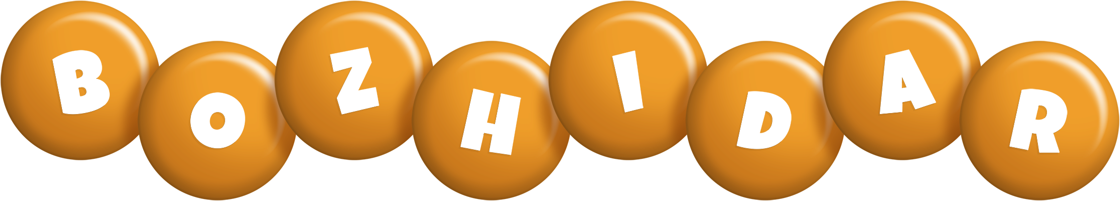 Bozhidar candy-orange logo